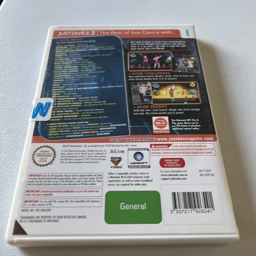 Just Dance 2 Nintendo Wii Game Complete PAL Tracked Postage - Picture 2 of 5