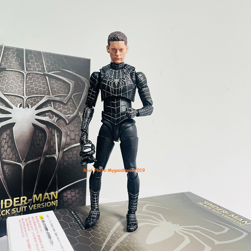 In Stock CT Toys SHF Spider-Man No Way Home Tobey Maguire Black Suit