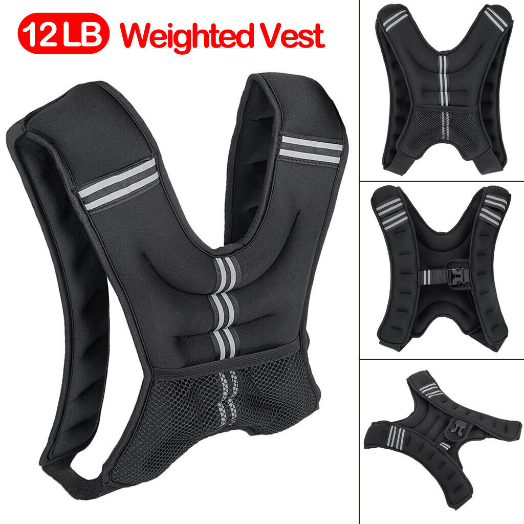 12lb 5KG High quality Workout Weighted Vest Weight Adjustable Exercise Traini Seasonal Wrap Introduction
