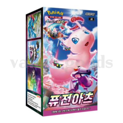 新品未開封韓国版フュージョンアーツ s8ポケモン Pokémon BOX Pokemon Card Game Sword & Shield Fusion Arts Booster Box S8