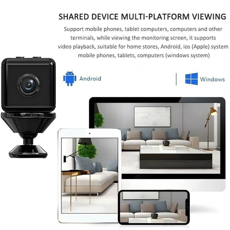 Mini WLAN Kamera Wireless IP Wifi Camera 1080P HD Überwachungkamera Live Cam ~ - Bild 4 von 4