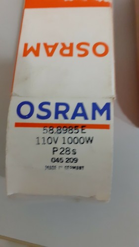 Osram P28s Beamer Birne 110V 1000W Modell 58.8985E NEU - Bild 3 von 3