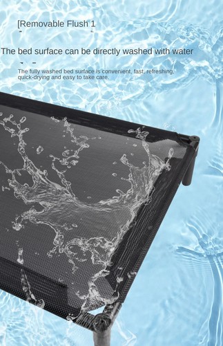 Pet Dog Cat Elevated Bed Puppy Folding Camping Bed Removable Washable Hammock US - Picture 12 of 26