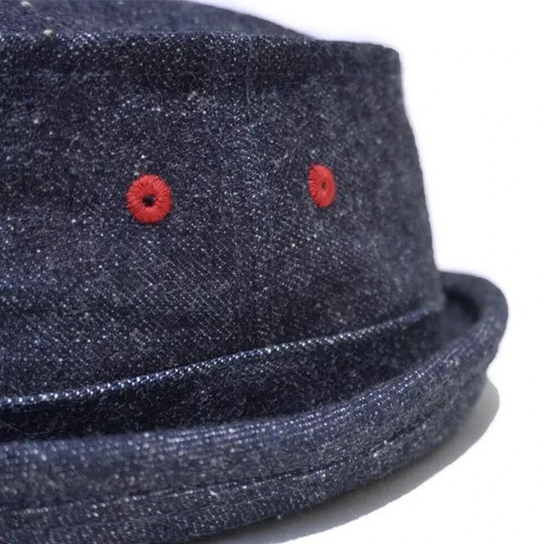 SAMURAI JEANS SJ401HT-15OZ DENIM PORK PIE HAT 15oz selvedge Made in Japan - Picture 3 of 5