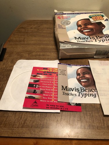 Vintage Mavis Beacon Teaches Typing 5 Windows 3.1/95 /98 Box & Manual Only - Picture 7 of 8