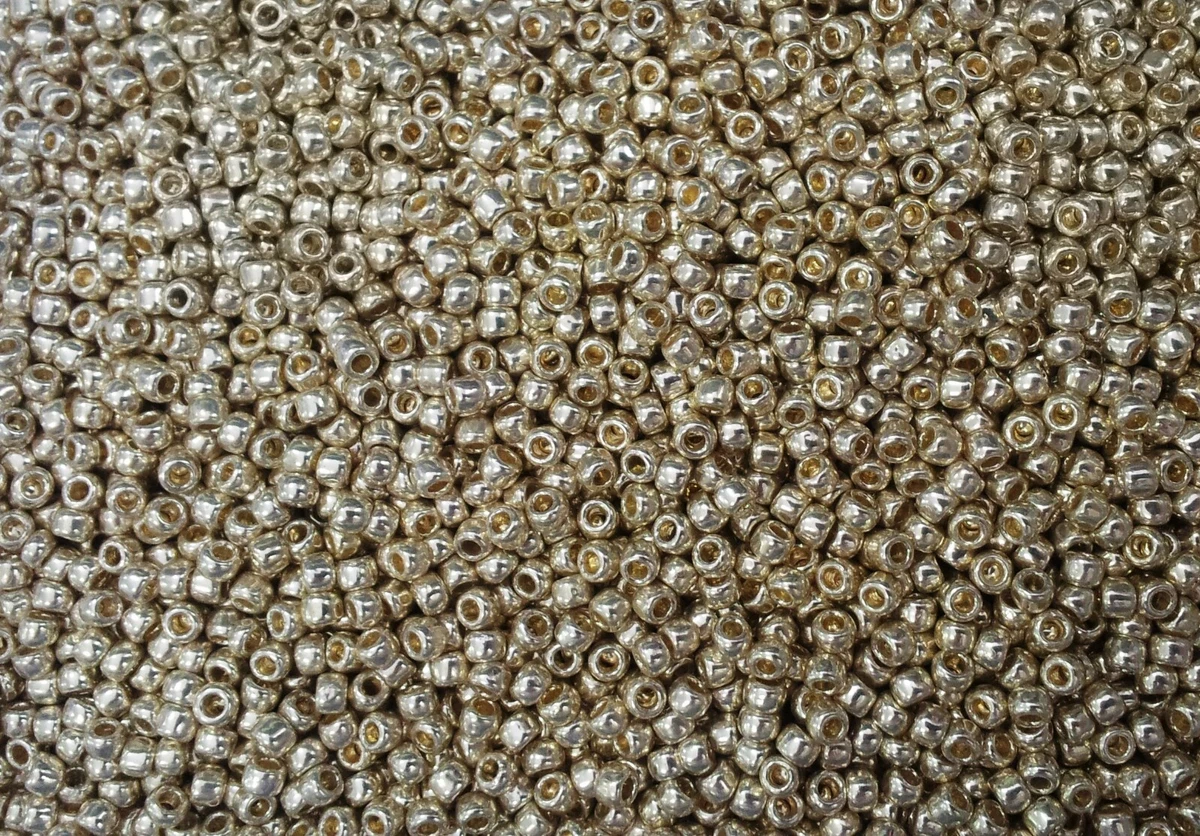 12% OFF! 20 grams TOHO PERM FIN GALV SILVER SEED BEADS SIZE 6 (4mm)NO. PF558