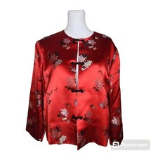 Chinese women's Embroidered Silk Jacket Size large