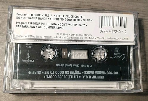 The Beach Boys Greatest Surfing Songs, Cassette Tape 1984, Cema, Vintage - Picture 2 of 8
