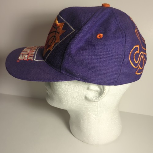 AJD Phoenix Suns NBA Big Logo Snapback Cap Hat Vintage 90's Embroidered ONE SIZE - Picture 12 of 20
