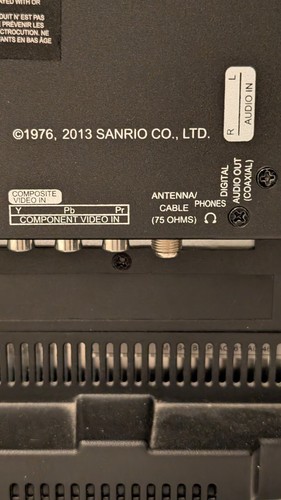 Hello Kitty 19" LED HDMI TV PC MONITOR REMOTE SANRIO 2013 KT2219MBY Tested Work - Picture 12 of 24