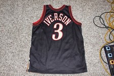 Mitchell And Ness Authentic Allen Iverson Sixers Swingman Sewn Jersey L 76ers