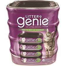 6 Pack Litter Genie Cat Litter Disposal System REFILL CARTRIDGES