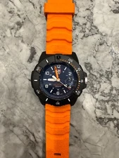 Luminox Navy Seal 3600 Series Men's Watch Quartz Orange Rubber Strap 3603