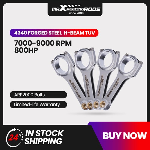 TUV Forged 4340 EN24 Connecting Rods Set & Bolts for Honda CBR1000RR 2004-2007 - Picture 2 of 12