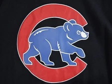 Chicago Cubs Jacket Mens 4X Blue Wool Reversable JH Design Bomber Leather Trim