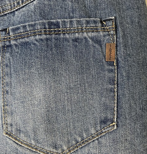 Minifalda corta de mezclilla 1822 con dobladillo crudo para mujer talla 10 moderna Y2K informal - Imagen 8 de 8