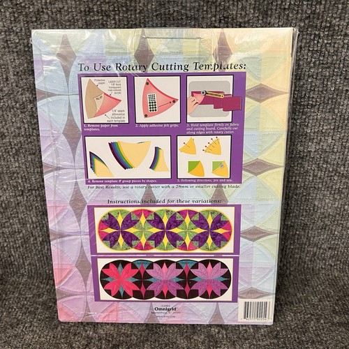 Wheel of Mystery Omnigrid Rotary Cutting Templates & Hellen Marshall Quilt Book - Picture 4 of 11