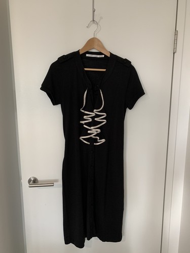 Viktor & Rolf H&M Black Ruffle Neck Dress US6 AUD10 - Picture 3 of 10