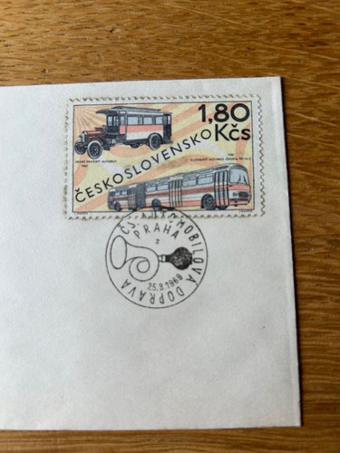 Czechoslovakia March 1969 automobiles FDC's - Picture 2 of 3