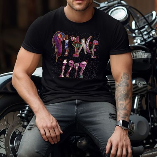 Camiseta negra Prince 1999 Music Band S-3XL - Imagen 4 de 8