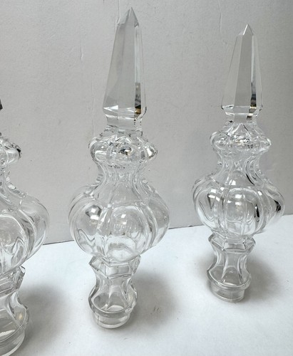 Vintage Crystal Spike Pointer Finial Part Girandoles Lamp Chandelier 8” - Picture 3 of 15