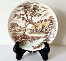1 Replacement Colonial Village Tea Plate Saucer  Hand painted Japan