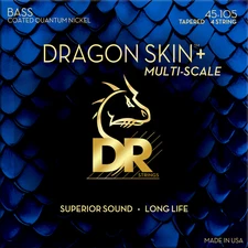 DR Strings DRAGON SKIN+ Bass Strings Multi-Scale Medium 45-105 [DBQM-45]