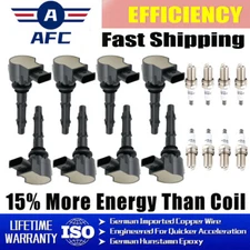 8X OEM Ignition Coil pack+6X Iridium Spark plug For Mercedes-Benz E350 UF535
