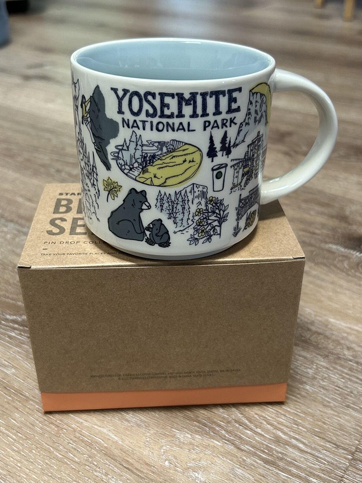 NEW IN BOX Starbucks Been There Series YOSEMITE Mug 14 Oz (Pin Drop Collection) - Picture 2 of 8