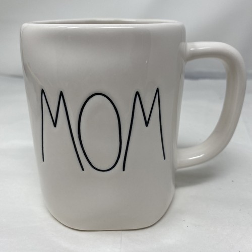 Rae Dunn Magenta MOM Large Coffee Cup Mug white 202 gift rare Valentines Day EUC - Picture 6 of 12
