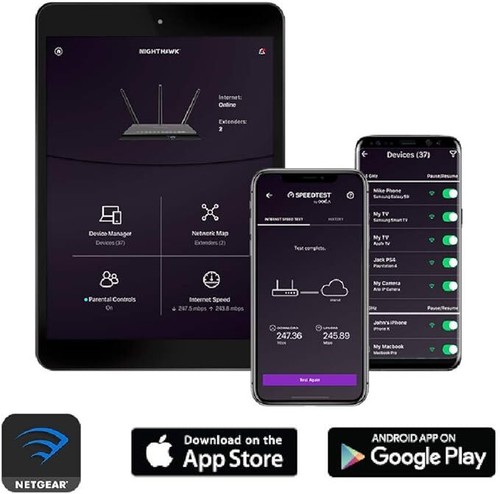 Netgear AC1600 Inteligentny dwuzakresowy router WiFi 4-portowy gigabitowy (R6260) - Zdjęcie 5 z 5