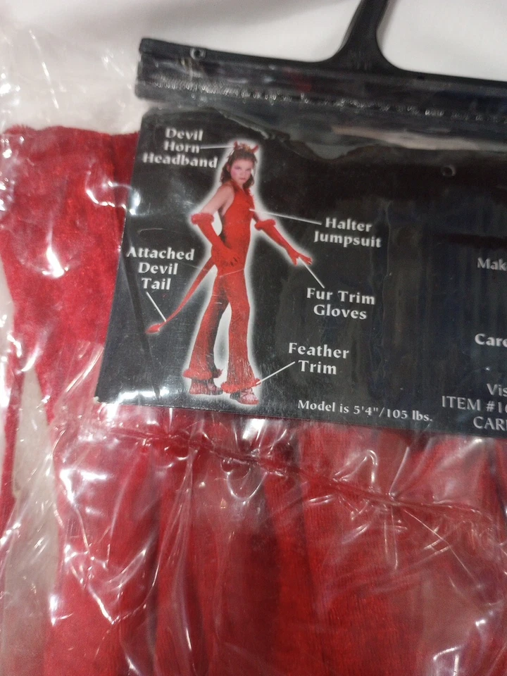 DEVILISH DEVIL TEEN VELVET COLLECTION Cosplay Halloween Costume Fun World - Image 4 of 4