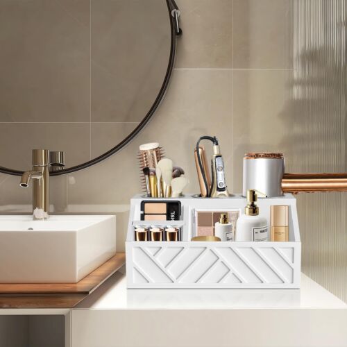Hair Dryer Holder Wall Mounted Hair Tool Organizer Bathroom Countertop Organizer - Picture 2 of 7