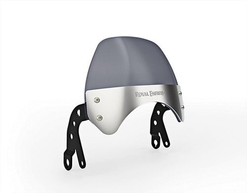 "TINTED SHORT FLYSCREEN" FIT FOR ROYAL ENFIELD INTERCEPTOR 650 & GT 650 - Picture 3 of 5