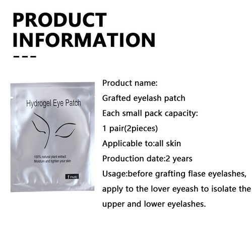 2000 x Under Eye Curve Eyelash Pads Gel Patch Lint Free Lash Extension Beauty AU - Picture 6 of 19