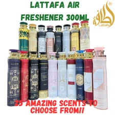 NEW Lattafa Air Freshener Original Room Spray Aerosol 300ml UAE - 25 Scents!