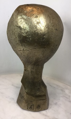 Scultura busto alieno pesante MCM ANDRE MINAUX extra terrestre modernista - Foto 6 di 12