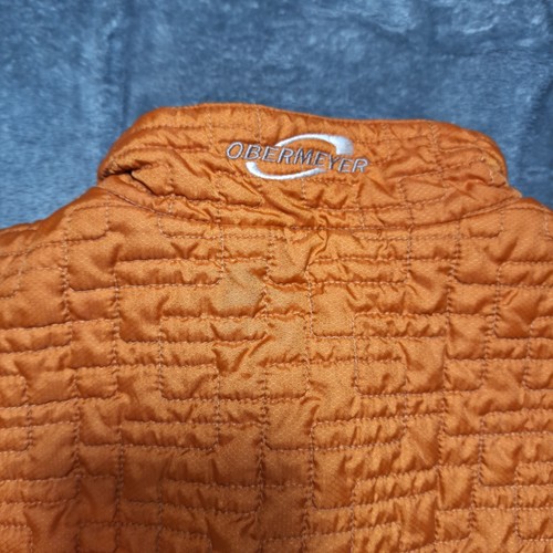 OBERMEYER Quilted Jacket Youth Kids Sz 10 Orange Lightweight Outdoor Gorpcore - Picture 3 of 12