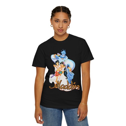 Aladdin Genie T-Shirt, Aladdin Unisex Garment-Dyed T-shirt - Picture 7 of 64