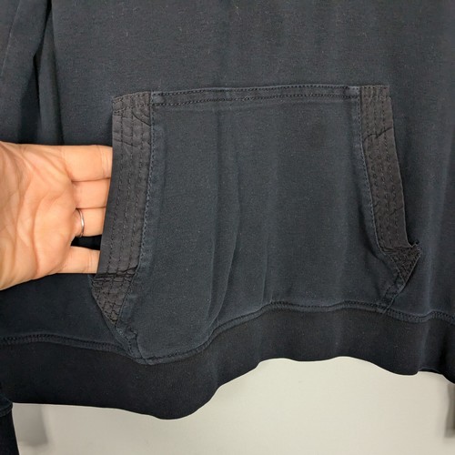 Vintage Lauren Ralph Lauren Top XL 90s Gorpcore Active Lace Up Sporty Black - Picture 3 of 6