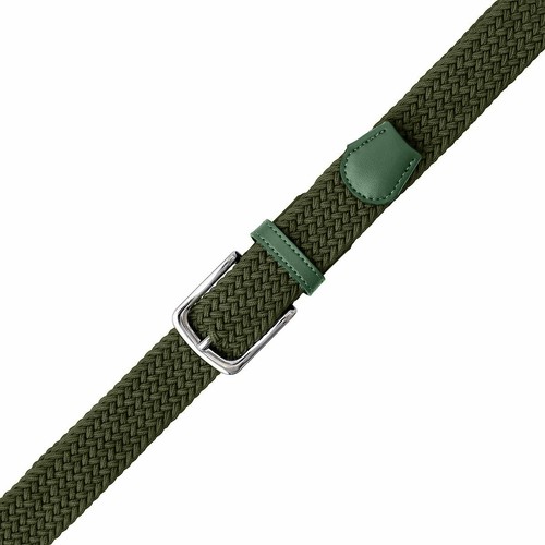 Falari Stretch Belt Canvas Fabric Woven Elastic Belt Silver Buckle 1005 - Picture 24 of 43