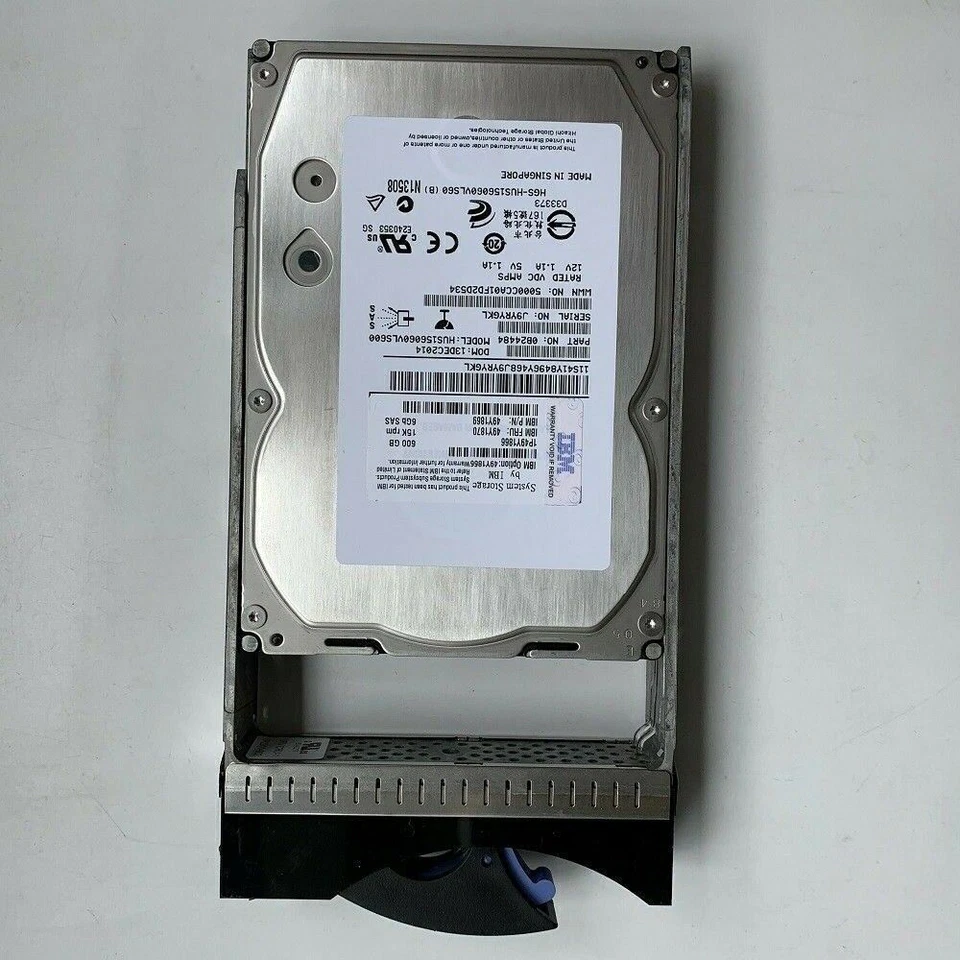 49Y1866 49Y1870 49Y1869 IBM 600GB 15K 3.5'' 6GBPS HS LFF SAS HARD DRIVE - Image 2 of 3