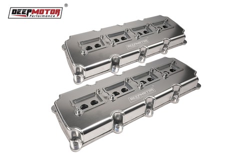 Deepmotor Aluminum Fabricated Valve Covers for Gen 3 III Hemi 5.7L 6.1L 6.4L - Picture 3 of 6