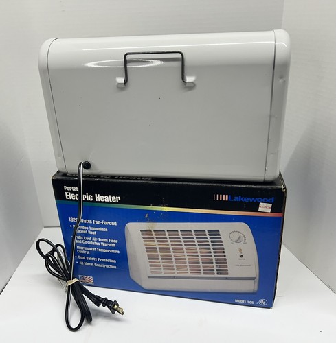 NICE Lakewood #205 Heater 1320 Watts Electric Space Heater Portable White W/Box - Picture 9 of 20