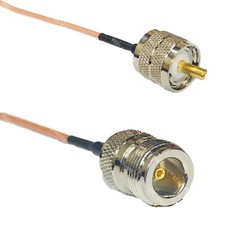 RG316 PL259 UHF Male to N FEMALE RF Cable FAST-SHIP LOT