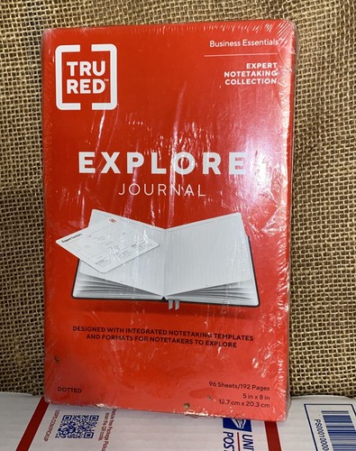 Tru Red Explore Journal 5” x 8” Dotted 96 sheets, 192 pages New Sealed #TR58429