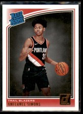 2018-19 Panini Donruss Rated Rookie RC Anfernee Simons #186