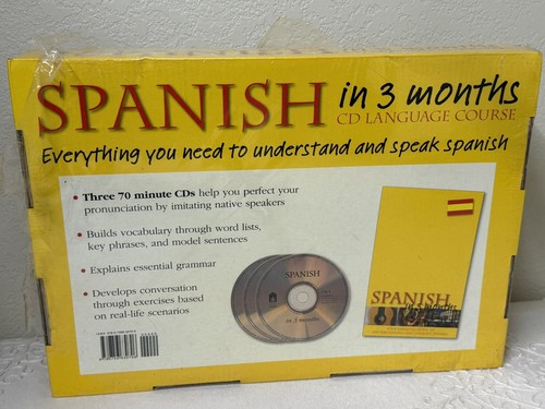 Learn Spanish In 3 Months CD Language Course by Covent Garden Books New In Box  - Picture 3 of 4