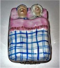 New ListingLimoges France Box ~ Rochard ~ Couple In Bed ~ Wedding Rings Inside ~Anniversary