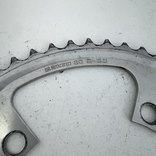 Vintage Shimano Chainring B-53 Tooth 130 BCD SG Silver 53t Alloy 90s A25 - Picture 3 of 13